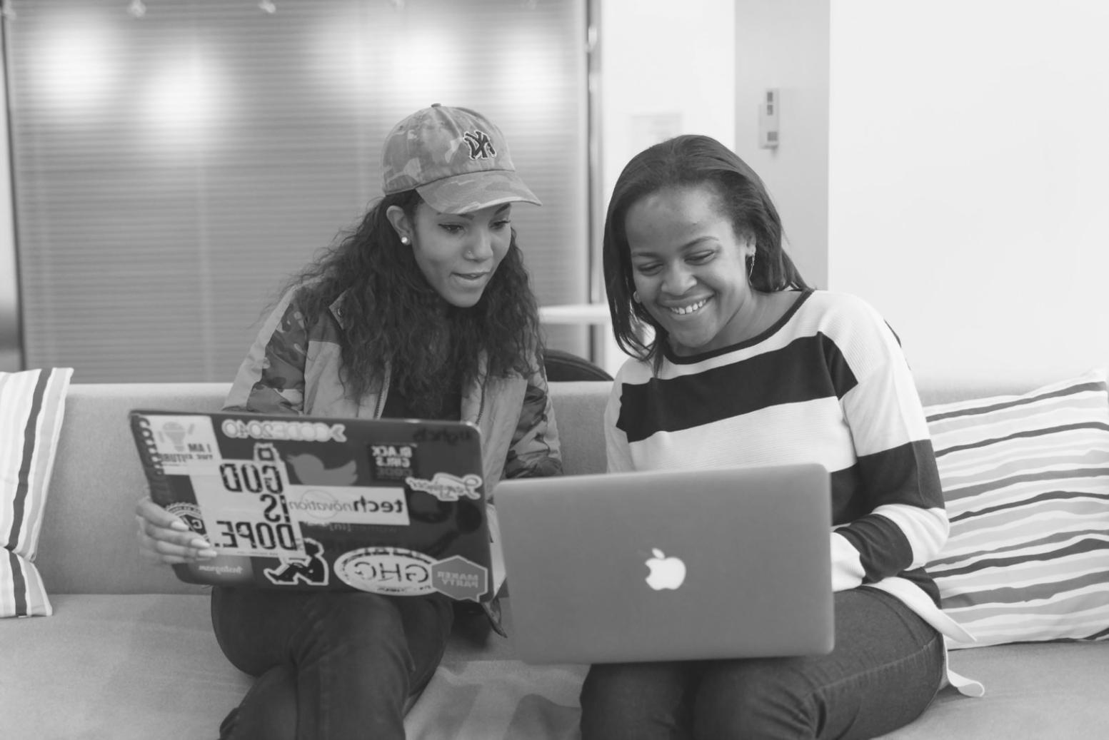 Student workspace showing UX design sketches and wireframes