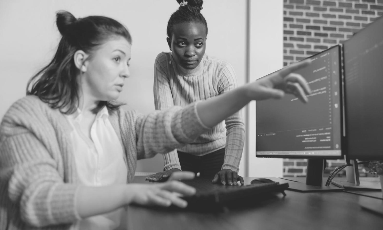 Students working through complex user journey mapping exercise